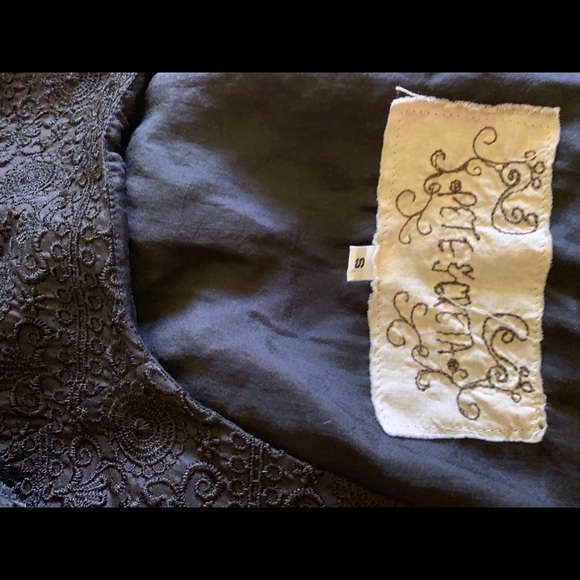 Pete & Greta by Johnny Was Embroidered Brocade Puff Dress S NWT - Picture 7 of 7